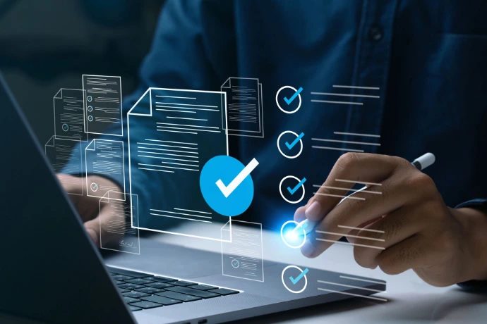 Man attempting check success