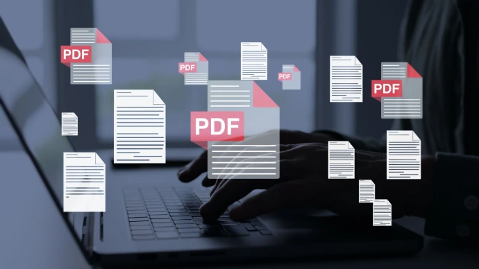 PDF holograms around person